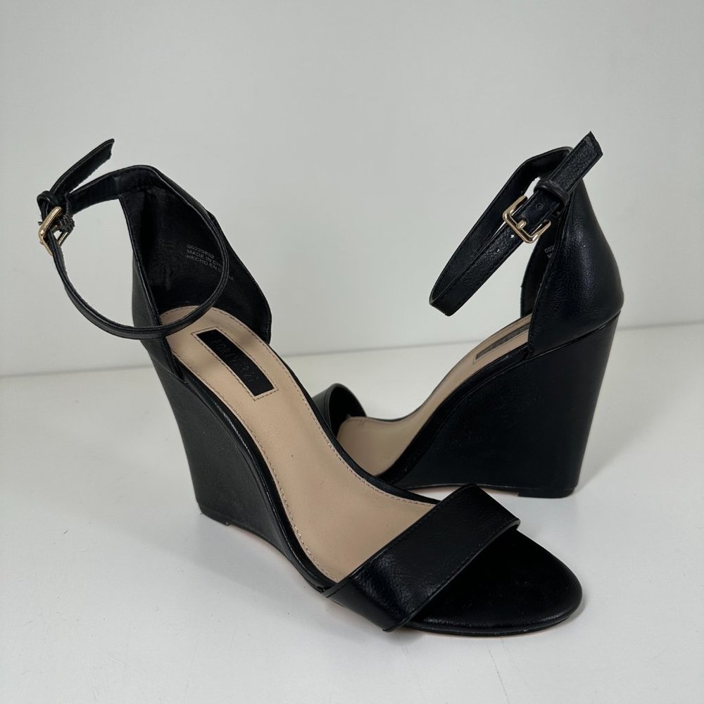 Forever 21 Black Wedge Heels | 6.5
